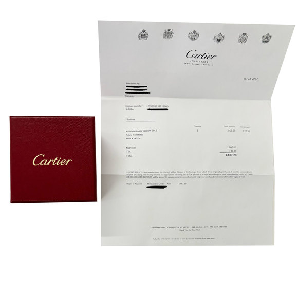 Cartier Love Wedding Band (Yellow Gold) - Picture 3 of 3